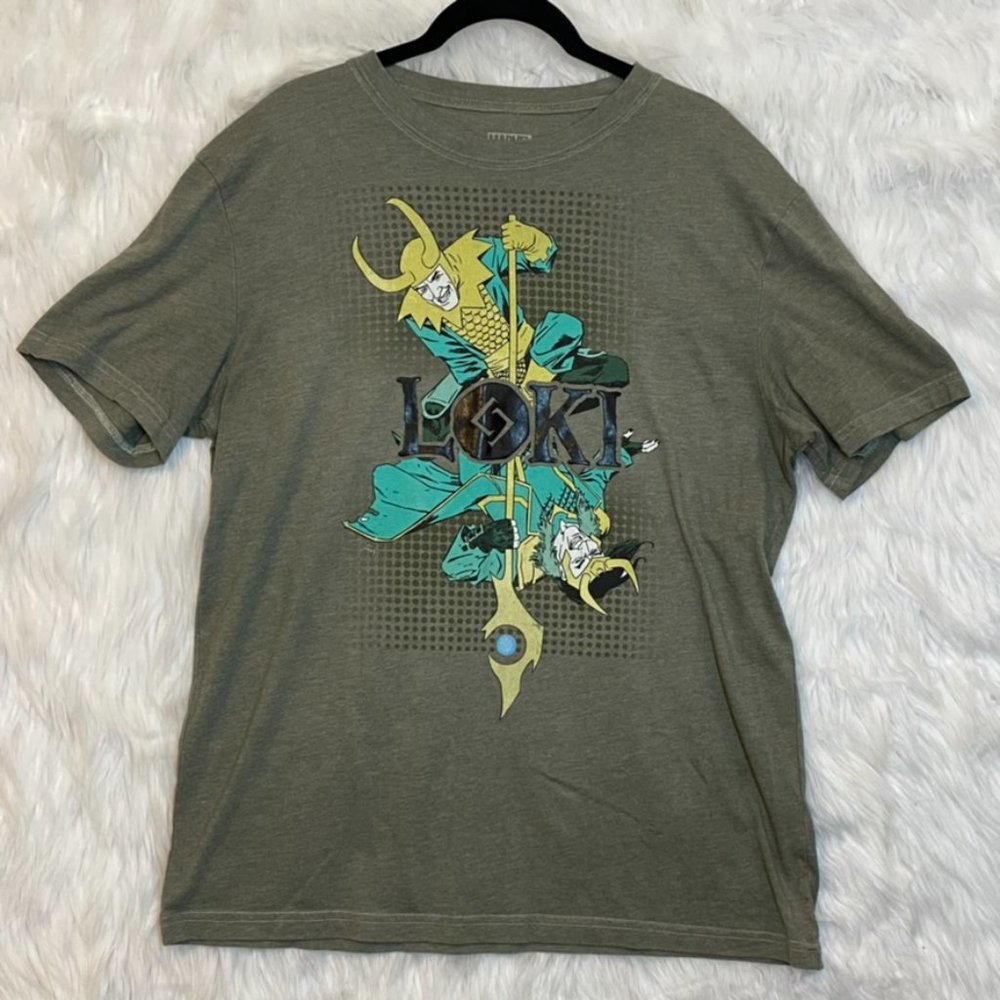 Marvel Disney LOKI T-Shirt Short Sleeves Size Medium - Picture 2 of 8